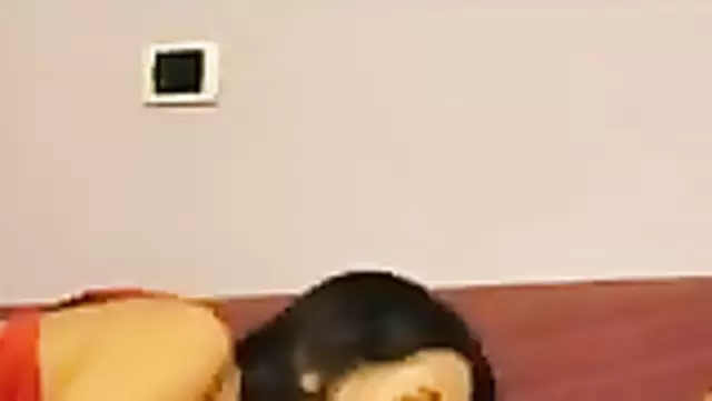 Brunette babe awakens Uzbek with a steamy blowjob
