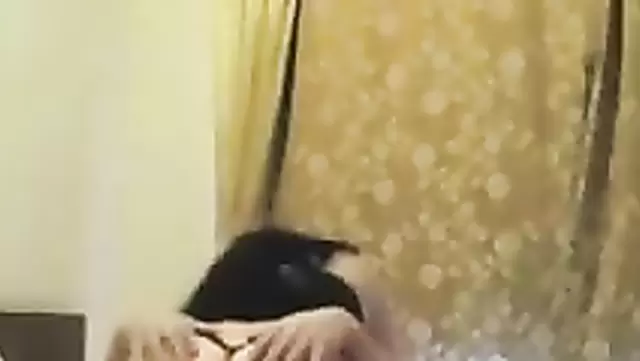 Bikini-clad Uzbek woman fucks her husband on top