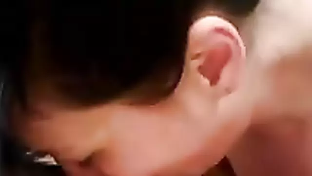 A plump Uzbek woman gives a blowjob to her husband